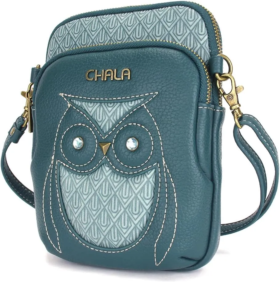 CHALA UNI Cellphone Xbody - Womens RFID Protected Faux Leather Crossbody Bag with Adjustable Strap