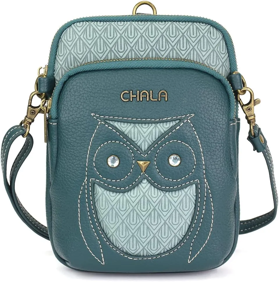CHALA UNI Cellphone Xbody - Womens RFID Protected Faux Leather Crossbody Bag with Adjustable Strap