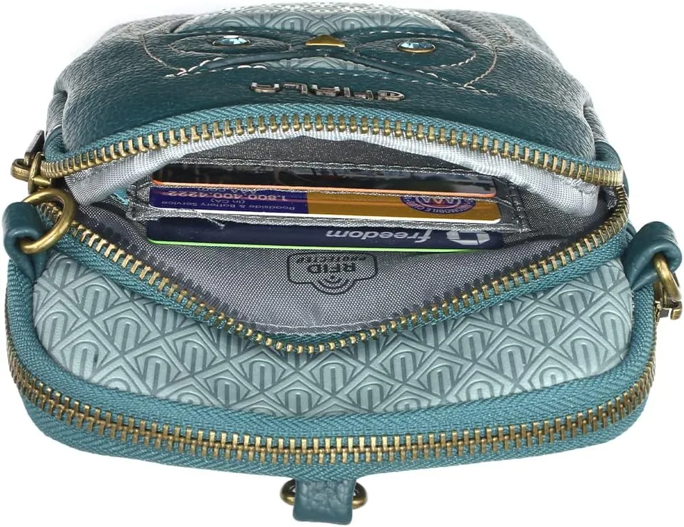CHALA UNI Cellphone Xbody - Womens RFID Protected Faux Leather Crossbody Bag with Adjustable Strap