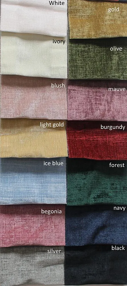 Chenille Soft Velvet Fabric, 118 Inch. in Width, Ideal Material for Home Décor