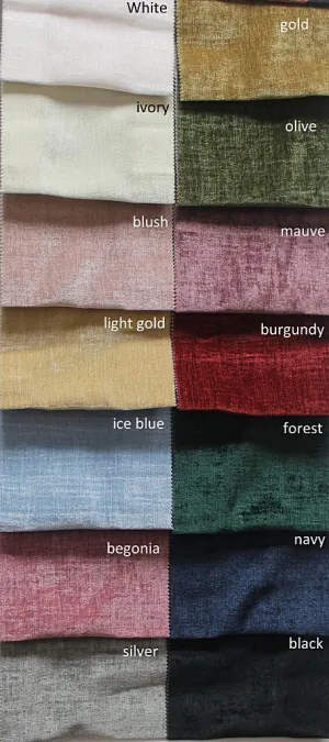 Chenille Soft Velvet Fabric, 118 Inch. in Width, Ideal Material for Home Décor