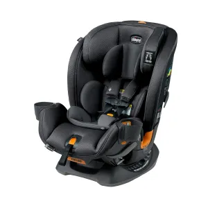 Chicco OneFit ClearTex All-in-One Car Seat, Slim Design, Rear-Facing Seat for Infants 5-40 lbs., Forward-Facing 25-65 lbs., Booster 40-100 lbs., Convertible Car Seat | Obsidian/Black