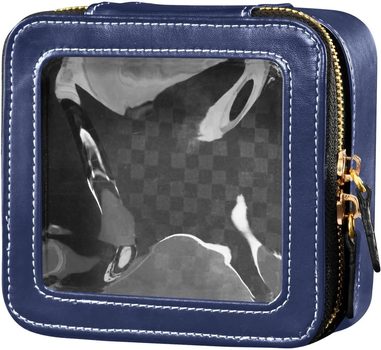 CHIFIGNO Noble Blue Cosmetic Bag Travel, Women's Cosmetic Bag, Make Up Travel Bag Organizer