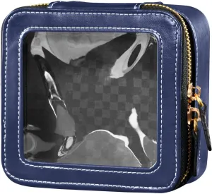 CHIFIGNO Noble Blue Cosmetic Bag Travel, Women's Cosmetic Bag, Make Up Travel Bag Organizer