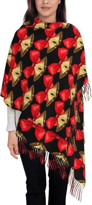 Christmas Holiday Exquisite Cashmere Tassel Scarf And Shawl Wraps Lightweight Fashion Scarf Presents For Ladies
