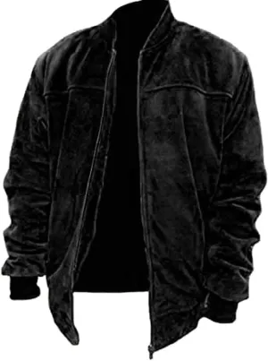 Classyak Men's Fashion SLIMFIT Suede Real Leather Bomber Jacket