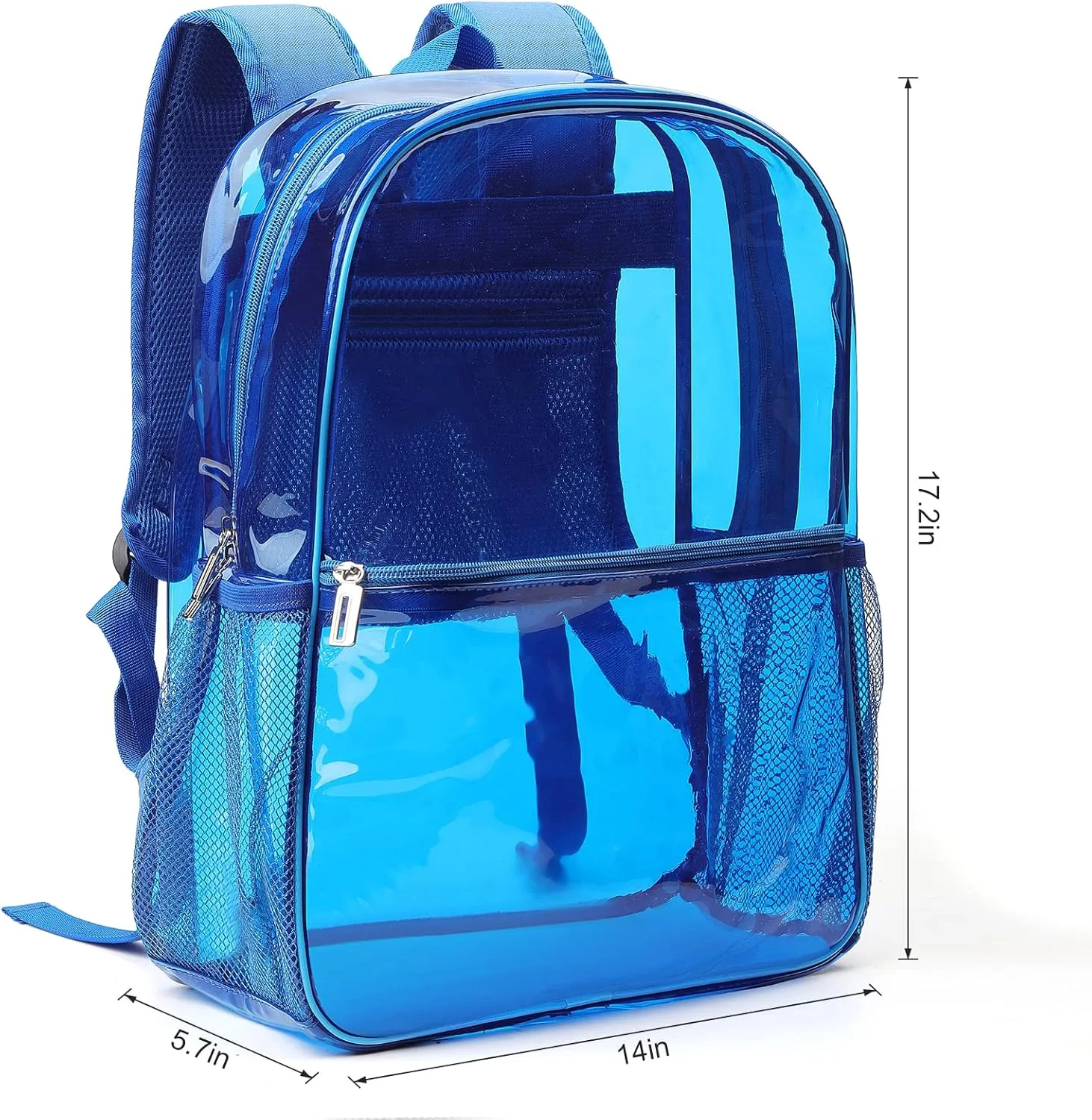 Clear Backpack Heavy Duty TPU Transparent Backpack for Sports,Work,Security Travel.