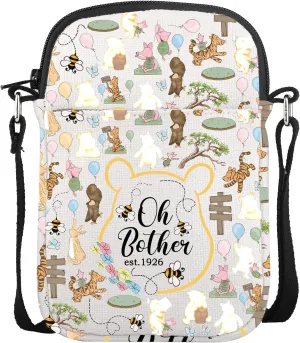 CMNIM Bear Character Crossbody Bag Oh Bother Honey Co Shoulder Messenger Bag HAW Signs Inspired Gifts for Fans
