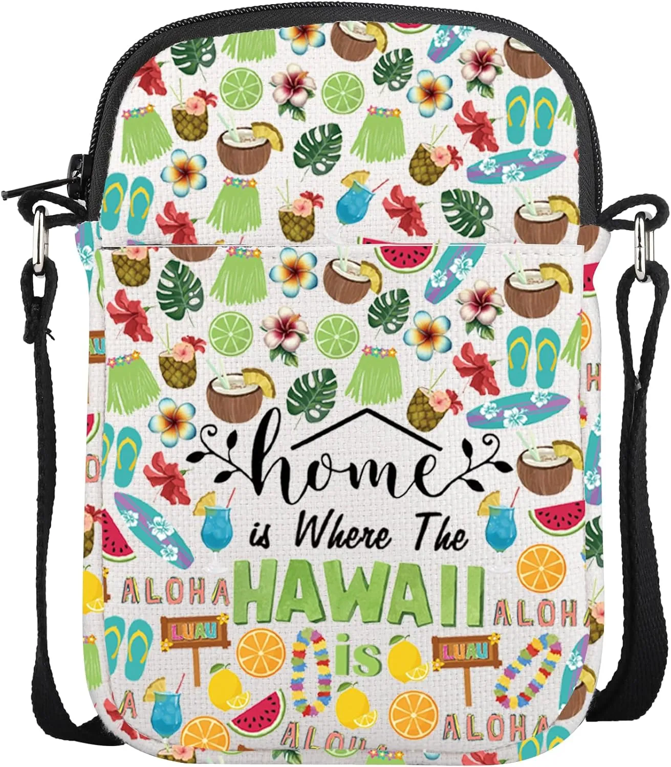 CMNIM Hawaii Travel Souvenirs Gifts Hawaii Theme Crossbody Bag Hawaii Beach Shoulder Bag for Hawaiian Lovers Gifts