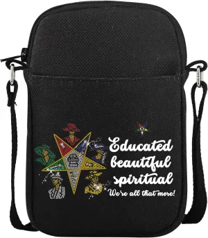 CMNIM Order of the Eastern Star Sorority Gifts Order Of The Eastern Star Mini Crossbody Bag for Women Shuolder Bag