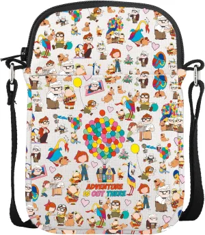 CMNIM Up Movie Merch Gifts Up House Balloon Crossbody Bag Vacation Gifts Adventure Is Out There Travel Bag for Fans Gifts