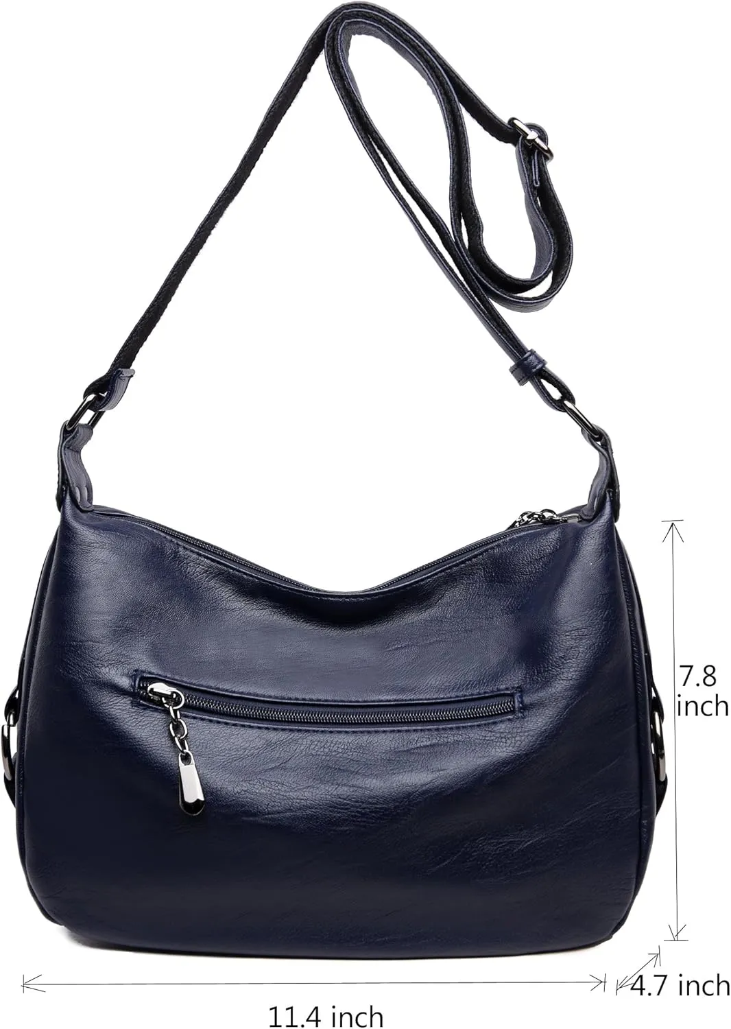 Covelin Women's Medium Retro Sling Shoulder Bag from, Soft Faux Leather Handbag