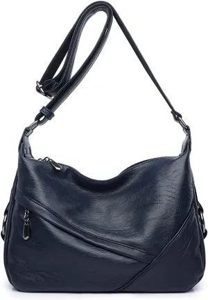 Covelin Women's Medium Retro Sling Shoulder Bag from, Soft Faux Leather Handbag