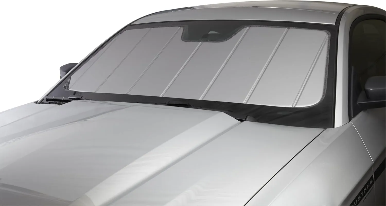 Covercraft UVS100 Custom Sunscreen | Fits 2016-2024 Chevrolet Camaro Convertible/Coupe | Silver