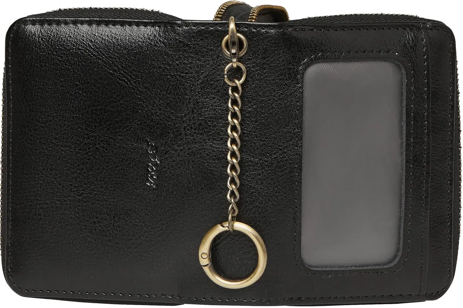Credit Card Holder for Women RFID Wallet Women Small Leather Womens Wallet with Accordion Zipper Blocking Keychain Card Wallets woman gifts for women Black