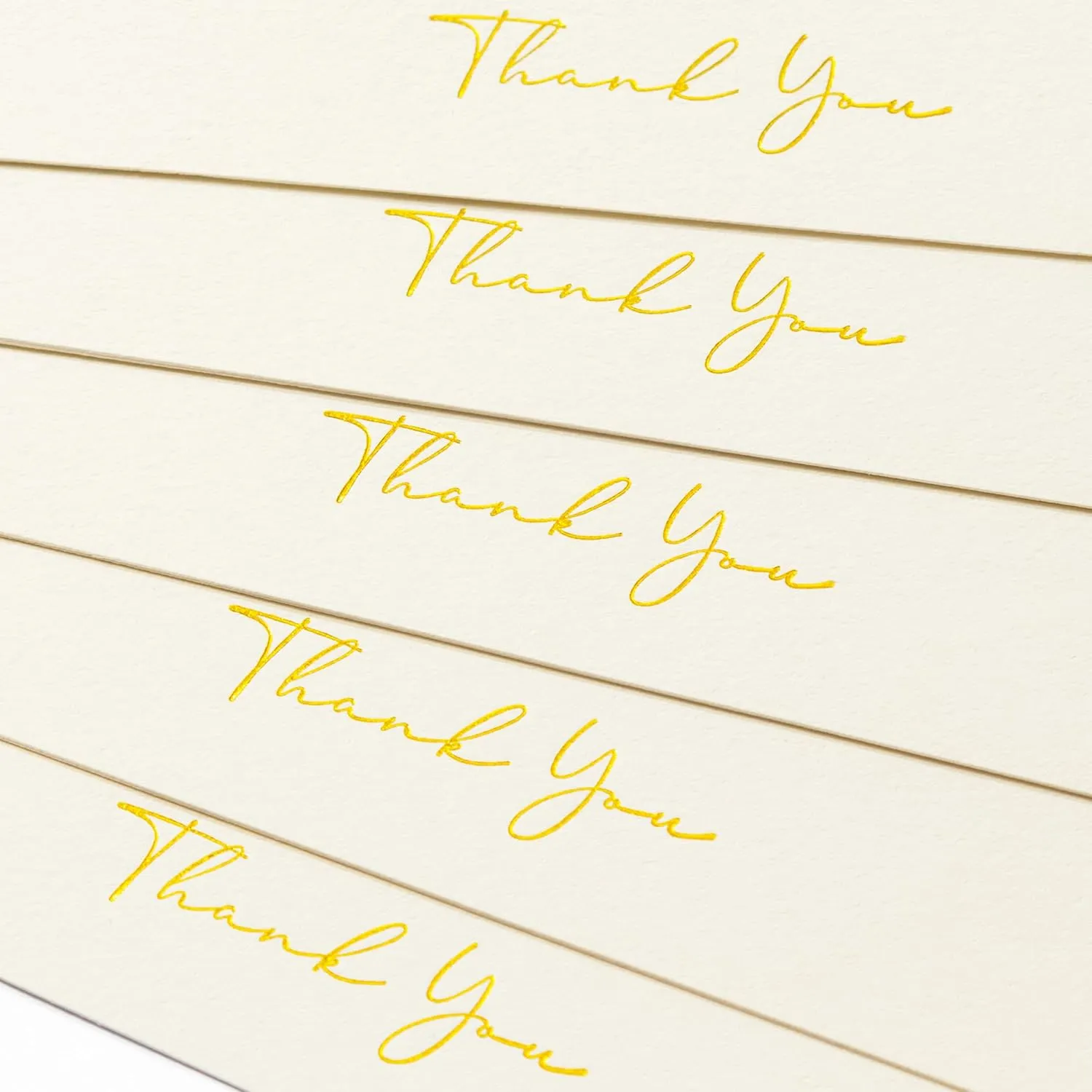 Crisky 50 Pack Thank You Greeting Cards With Envelope Printable Ivory Thank You Cards for Wedding/Bridal Shower/Baby Shower/Business/Graduation
