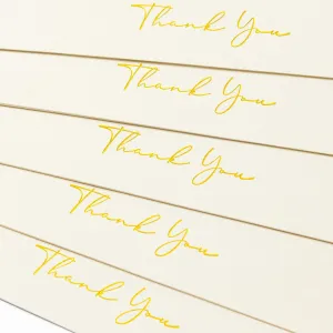 Crisky 50 Pack Thank You Greeting Cards With Envelope Printable Ivory Thank You Cards for Wedding/Bridal Shower/Baby Shower/Business/Graduation