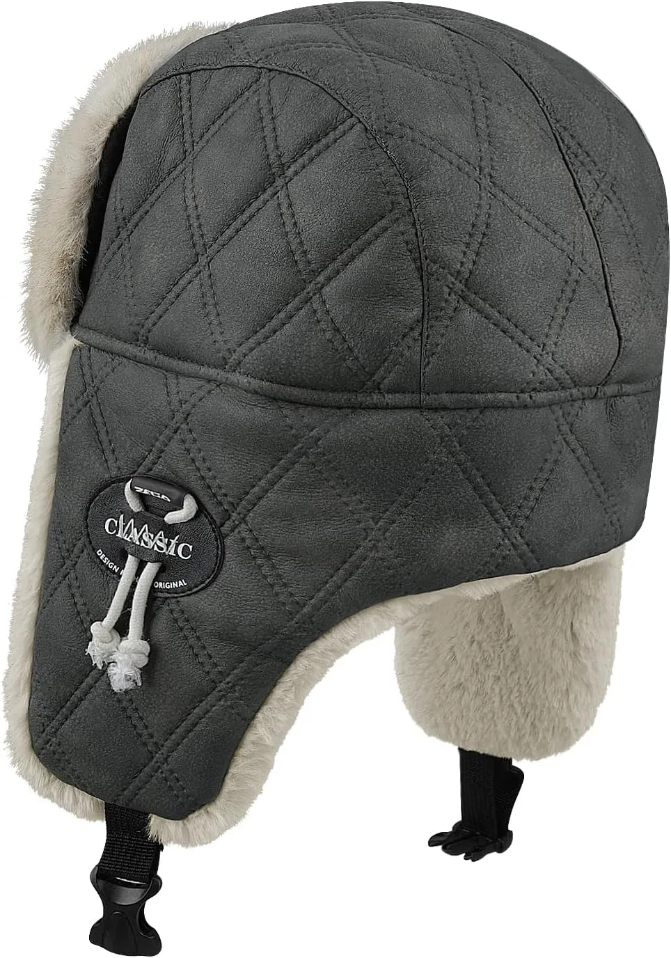 Croogo Trapper Hat Winter Hats for Men Trooper Russian Warm Hat with Ear Flaps Women Ushanka Fur Hat Windproof Ski Hat