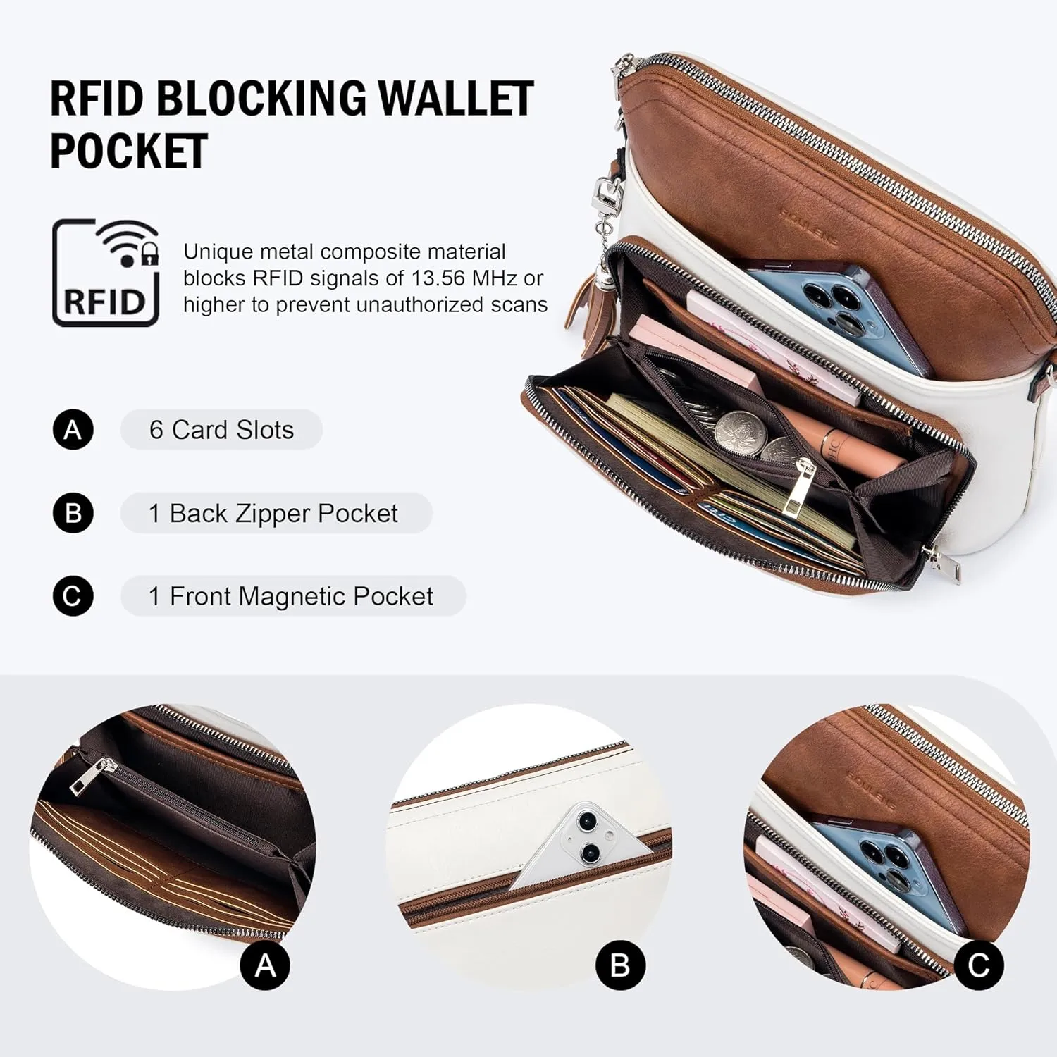 Crossbody Purse for Women,Lightweight Medium Crossbody Bag Soft Leather Women's Shoulder Handbags with Tassel