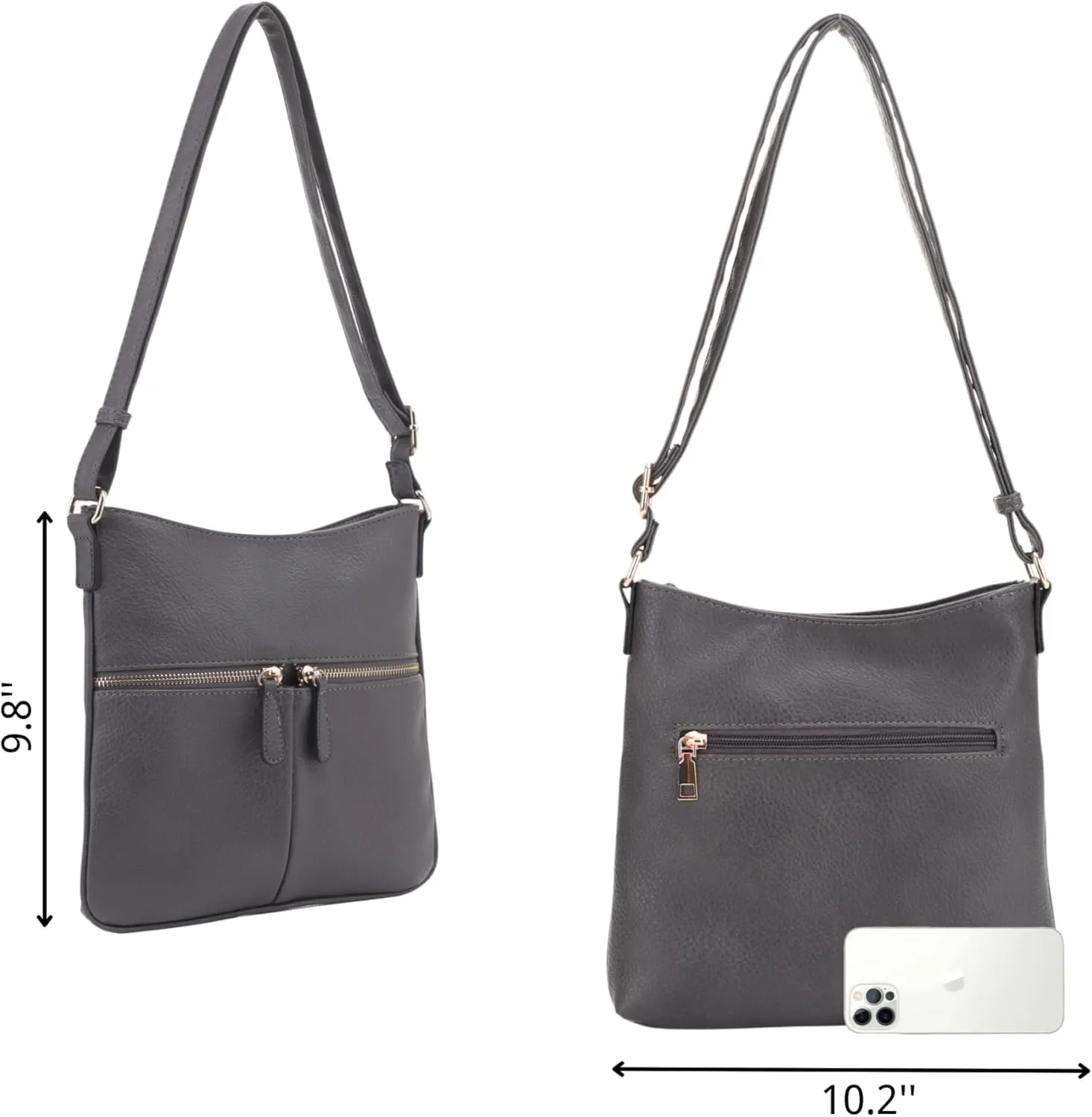 Crossbody Travel Bag, Adjustable Strap, Multiple Pockets