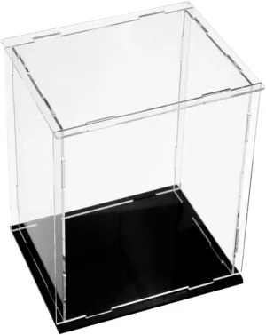 Crystal Clear Acrylic Display Case 8x8x12 |ion, Stackable Design | Showcase for 8 Inch Action Figures | Organizer for Collectibles and Models