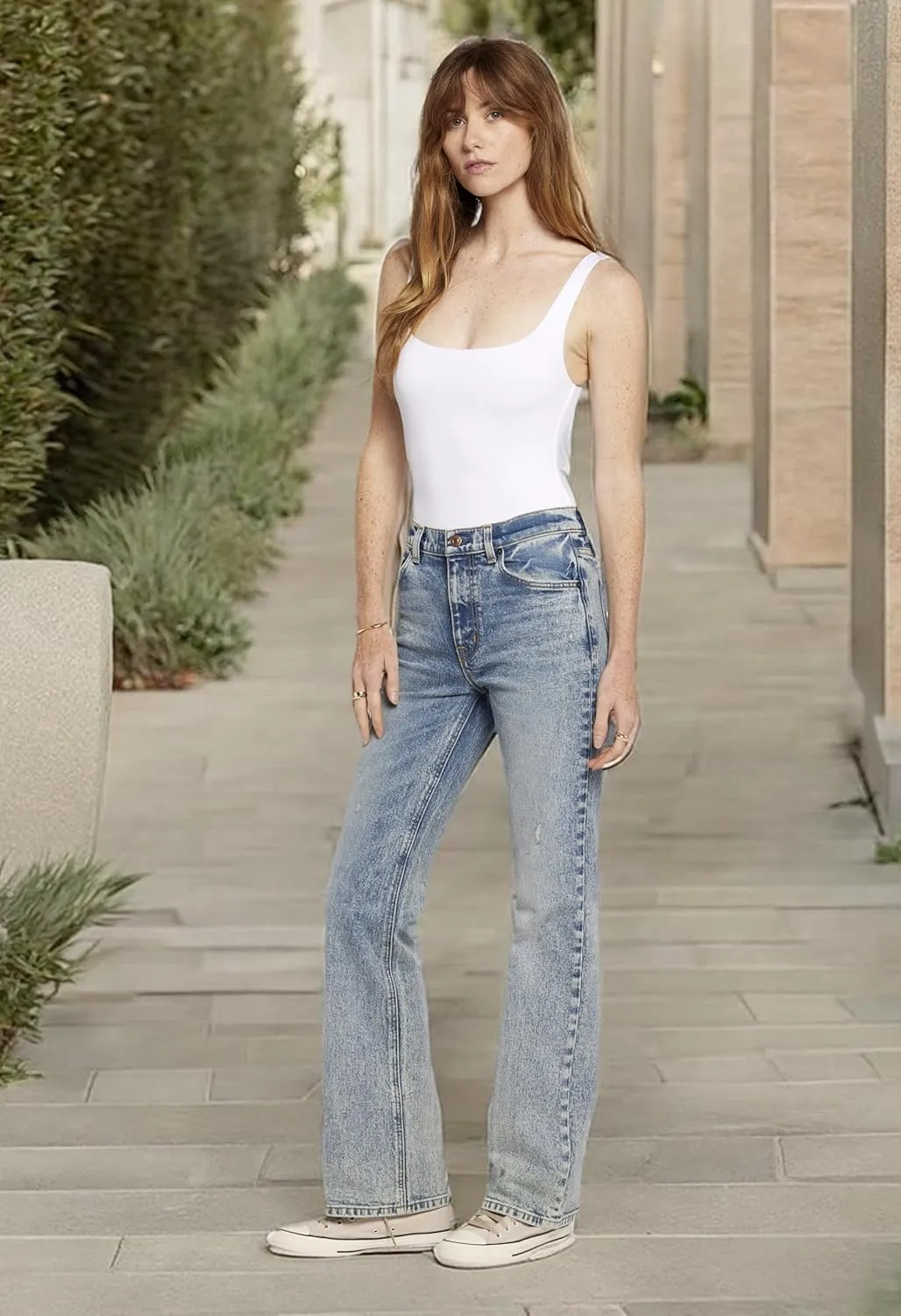 Current/Elliott Signature Bootcut Jean – Mid Rise Pant for Women