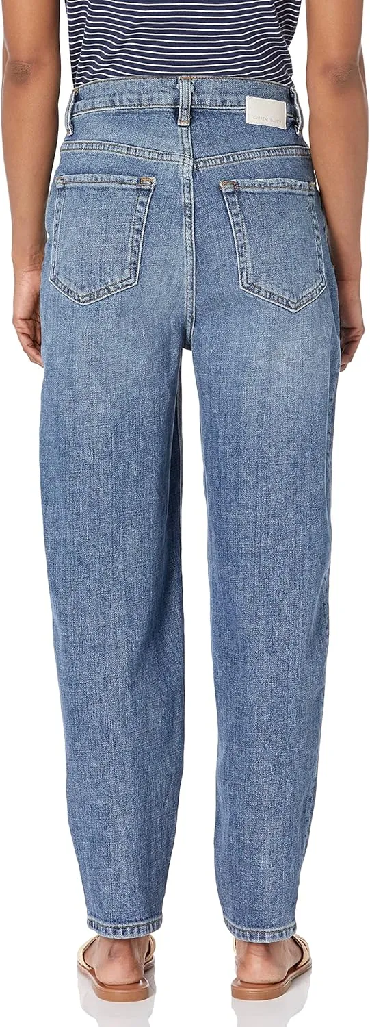Current/Elliott Women’s The Jaunt – Balloon Leg High Waisted Jeans in Dunes Blue