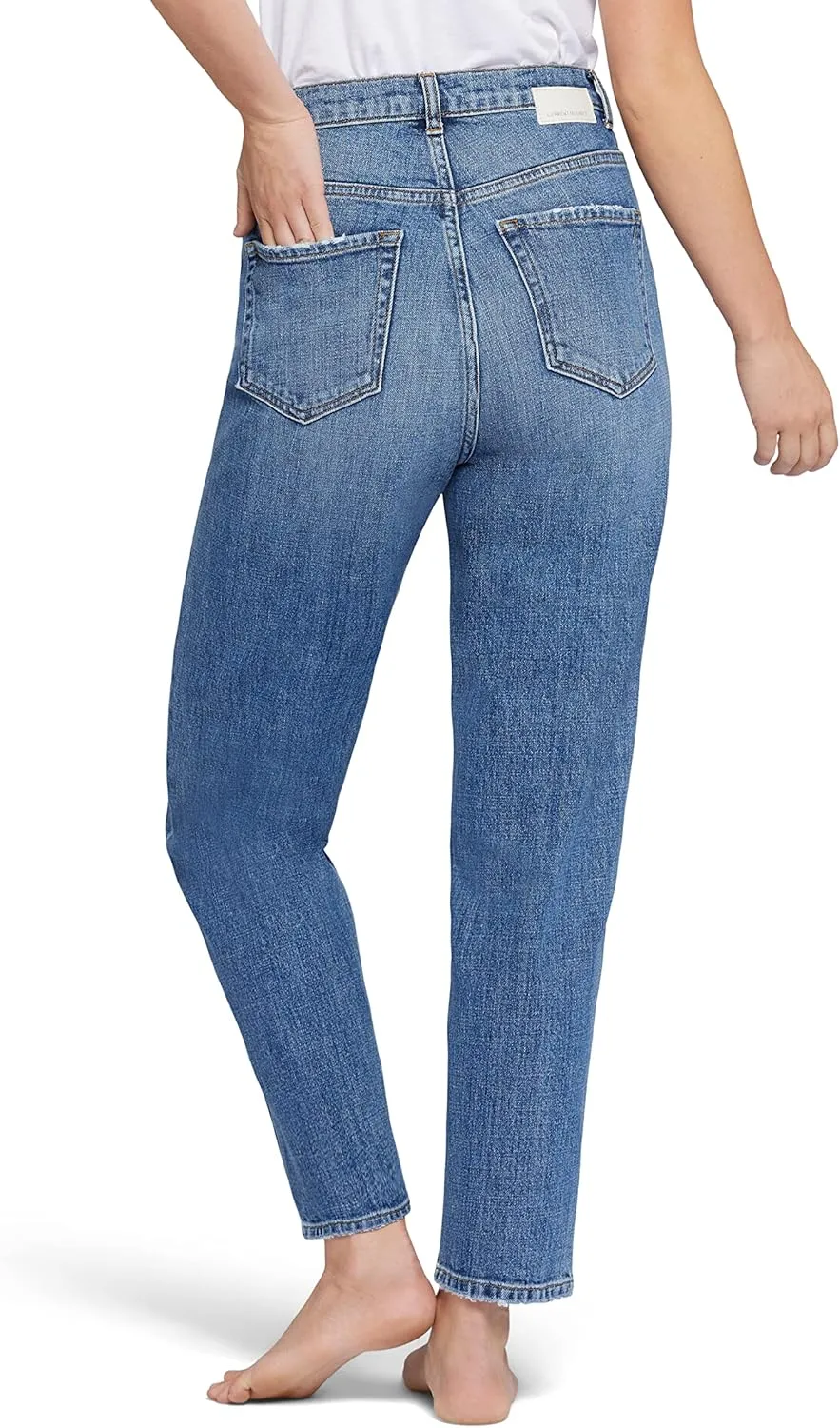 Current/Elliott Women’s The Jaunt – Balloon Leg High Waisted Jeans in Dunes Blue