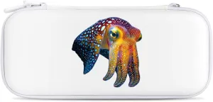 Cuttlefish Glowing Squid Compatible with Switch Carrying Case Hard Travel Game Bag Pouch with 15 Games Accessories