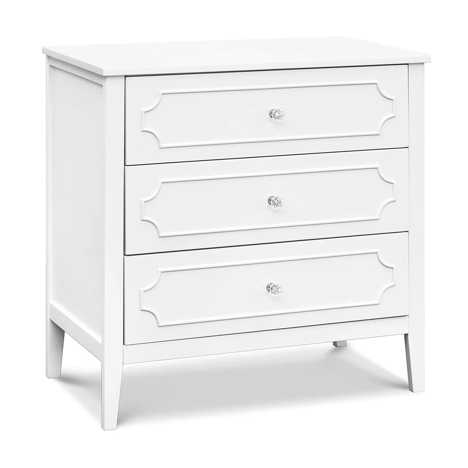 DaVinci Chloe Regency 3-Drawer Dresser in White
