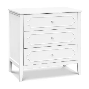 DaVinci Chloe Regency 3-Drawer Dresser in White