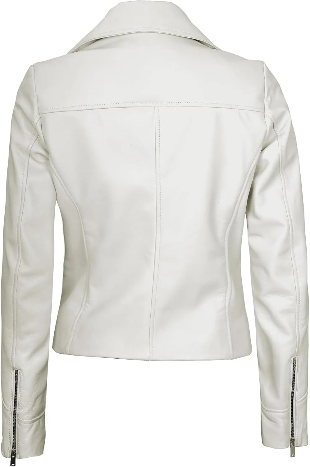 Decrum Asymmetrical Real Leather Jacket Women – Trendy Fashion Lambskin Womens Leather Jacket
