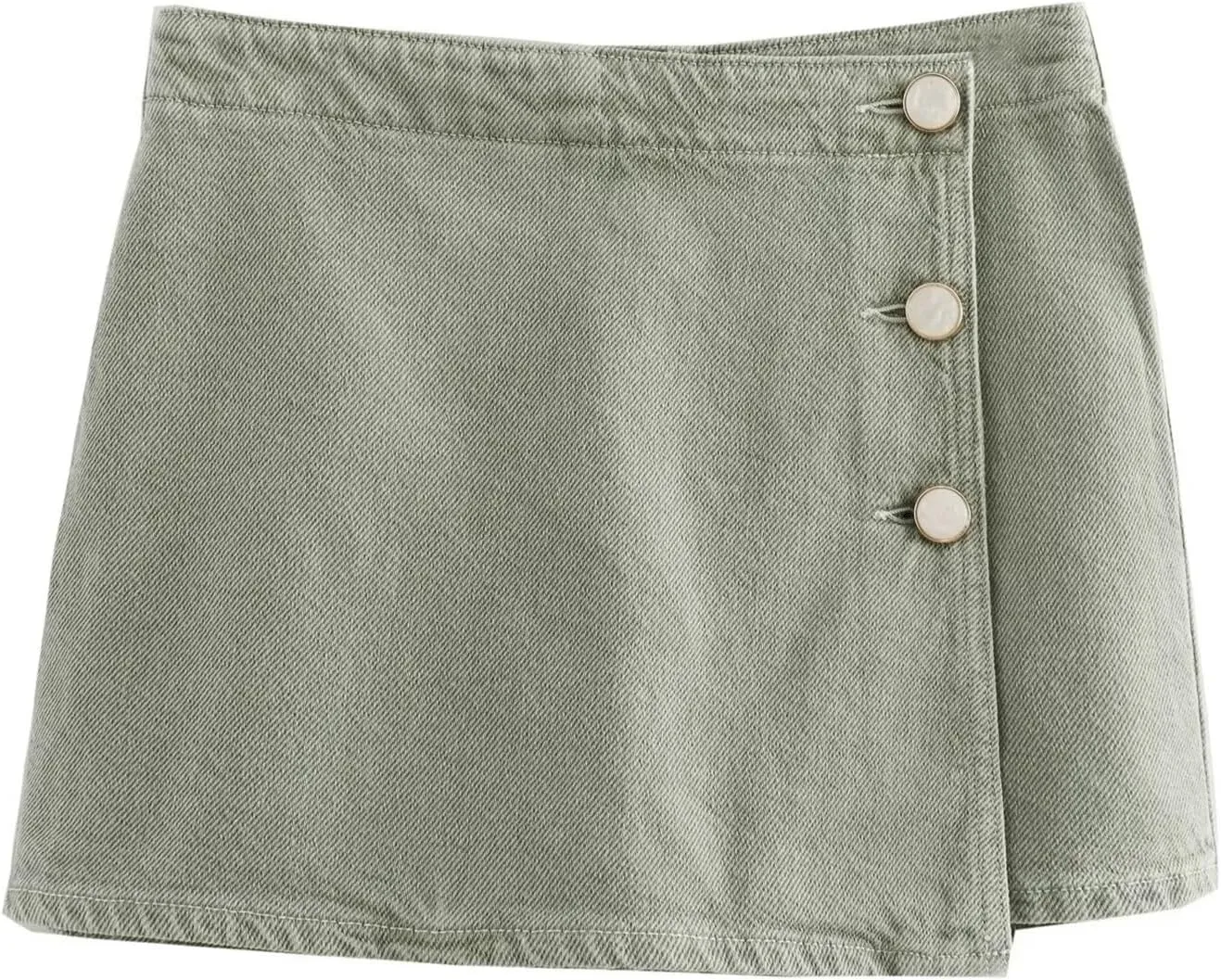 Denim Skort for Women Casual Jean Skirt Country Concert Outfits Cargo Wrap Skirt with Pockets 2024