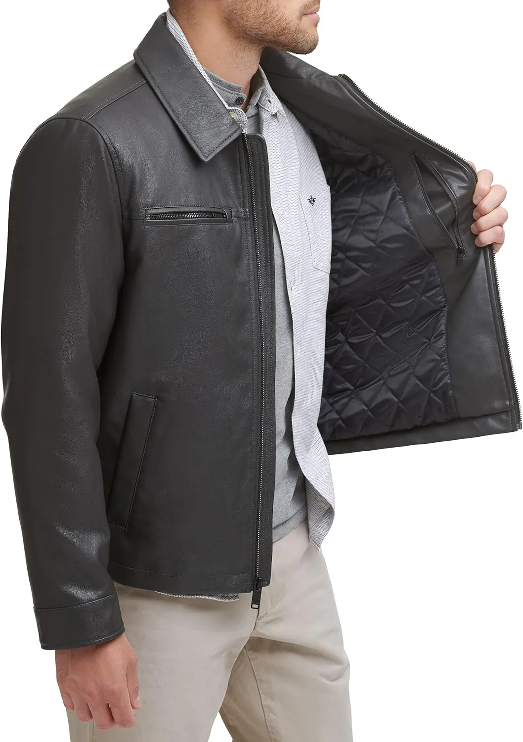 Dockers Men's James Faux Leather Jacket (Regular, Big & Tall Sizes)