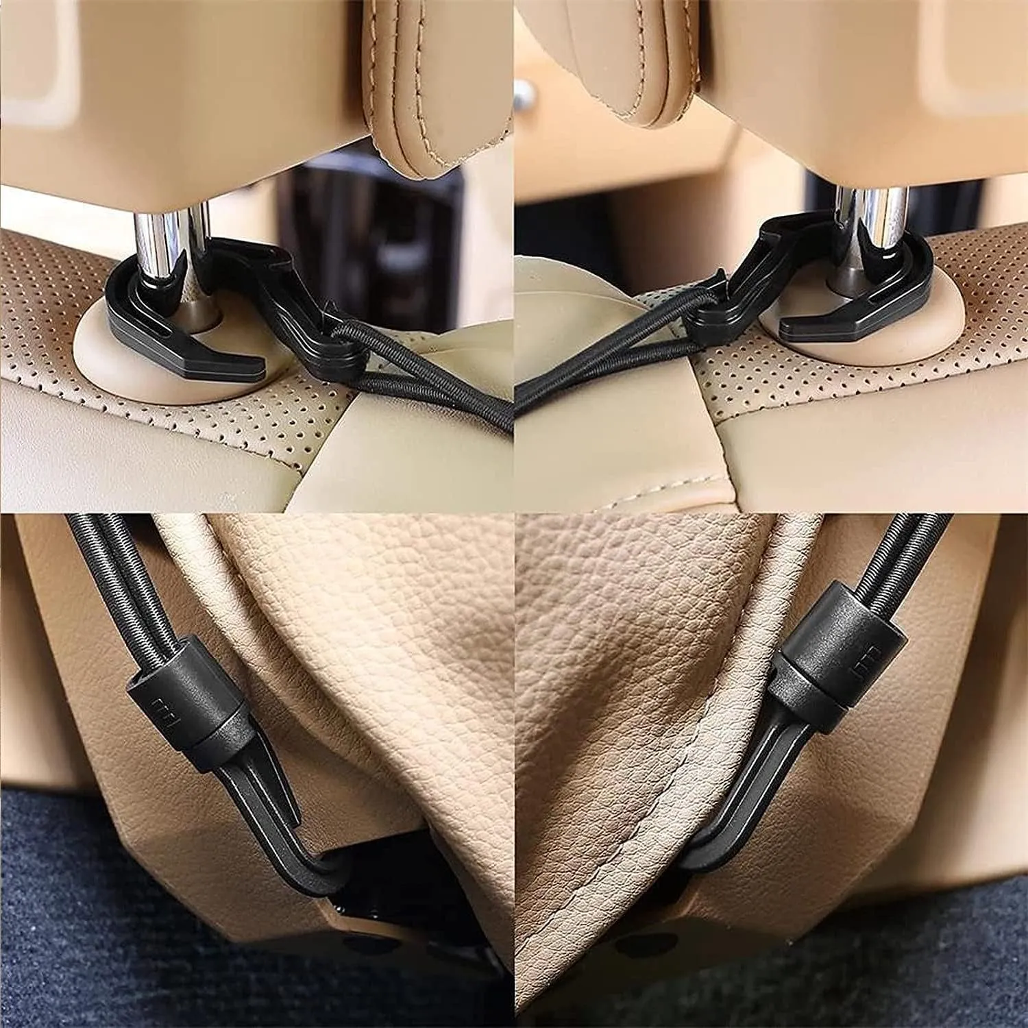 Dog Pet Net Barrier for 2022 2023 2024 2025 Toyota Tundra/Sequoia, 3-Layer Car Seat Back Net Organizer Car Divider & Storage Bag for Driving Safely with Children & Pets,S