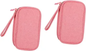 DOITOOL 2pcs Storage Bag Note Pads Headphone Hard Case Earphone Electronics Case Suitcase Organizer Travel
