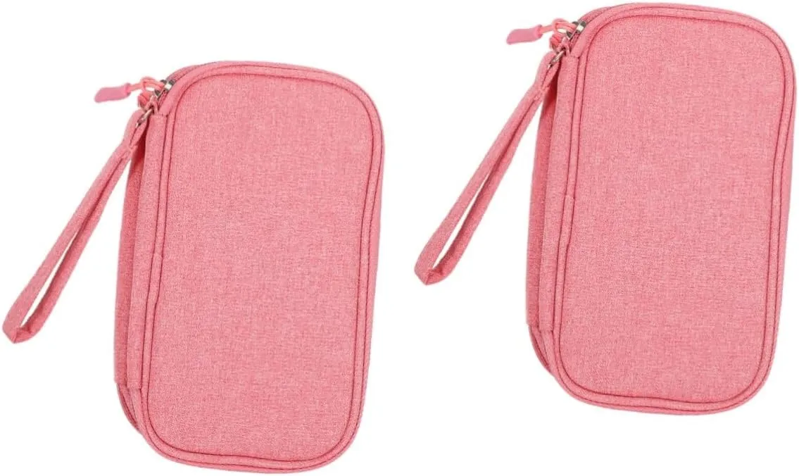 DOITOOL 2pcs Storage Bag Note Pads Headphone Hard Case Earphone Electronics Case Suitcase Organizer Travel