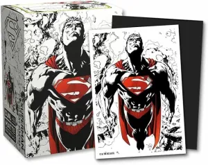 Dragon Shield Sleeves – Sleeves: Dragon Shield Limited Edition Matte Dual Art: Superman Core (Red/White) 100 CT - MTG Card Sleeves are Smooth & Tough