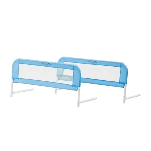Dream On Me Lightweight Mesh Security Adjustable Bed Rail Double Pack with Breathable Mesh Fabric in Blue, 2 Count (Pack of 1)