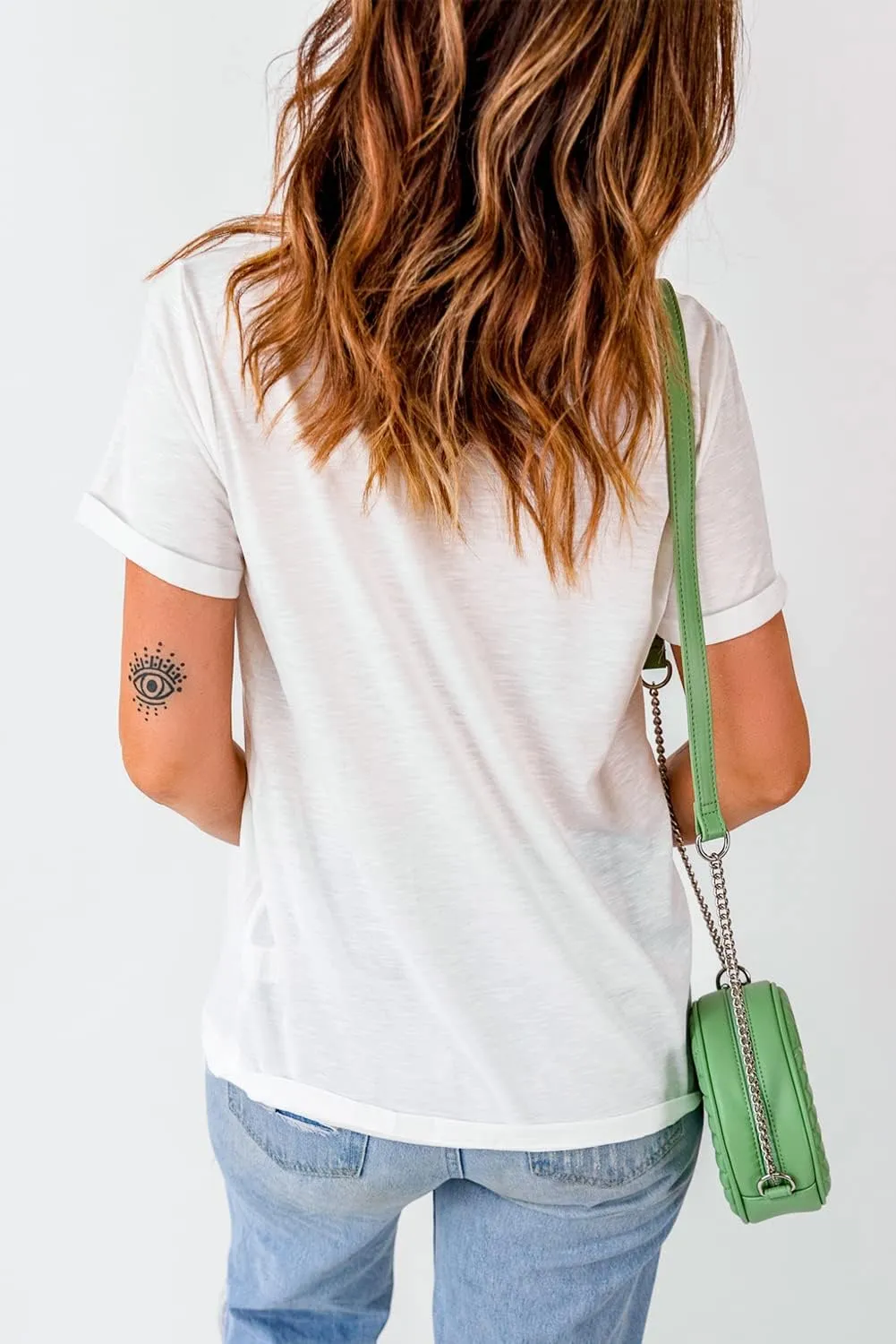 Ecosunny T-Shirt for Women White It's A Good Day to Drink ON A Boat Slogan Graphic Tee