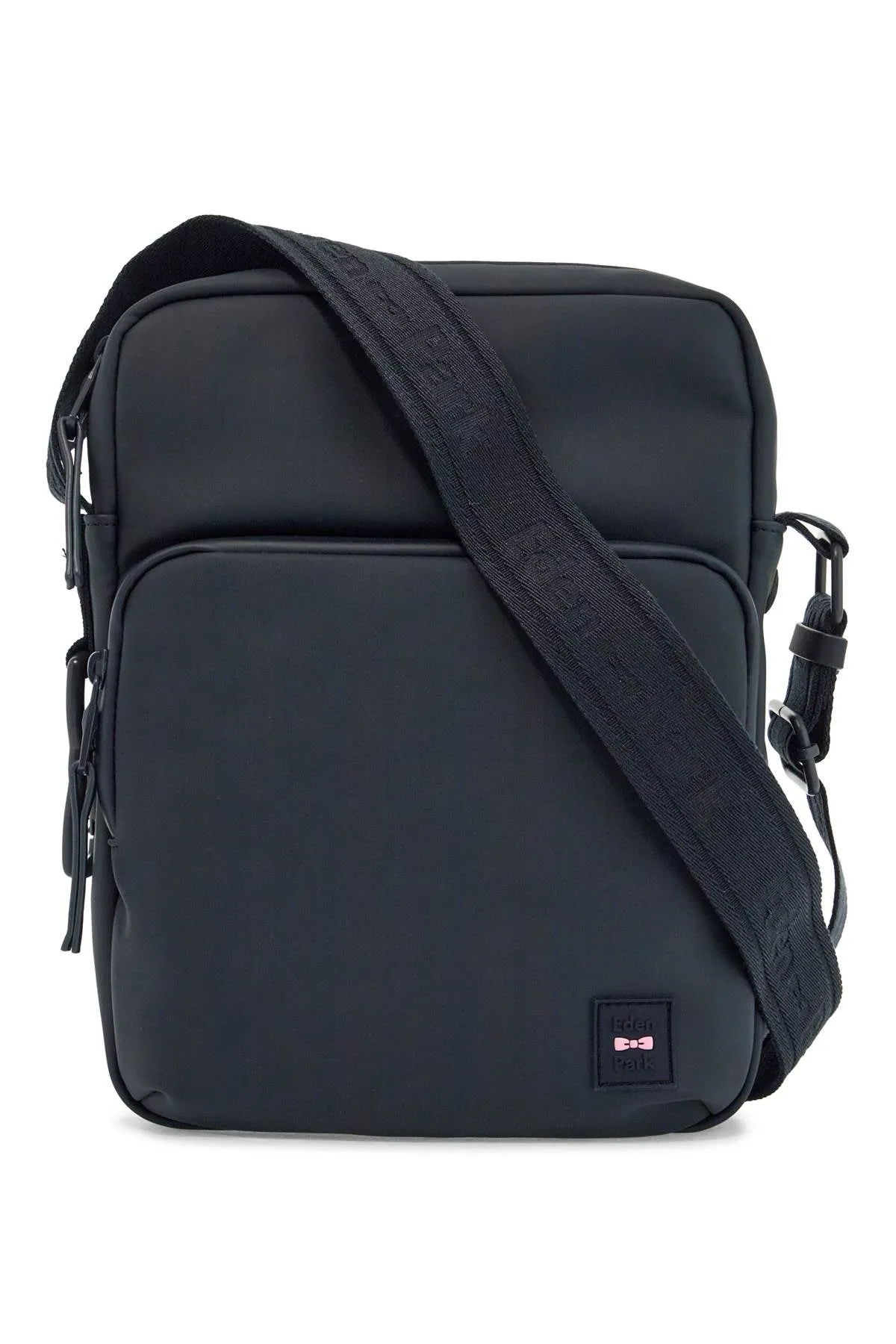 EDEN PARK Elegant Blue Faux Leather Crossbody Bag for Men