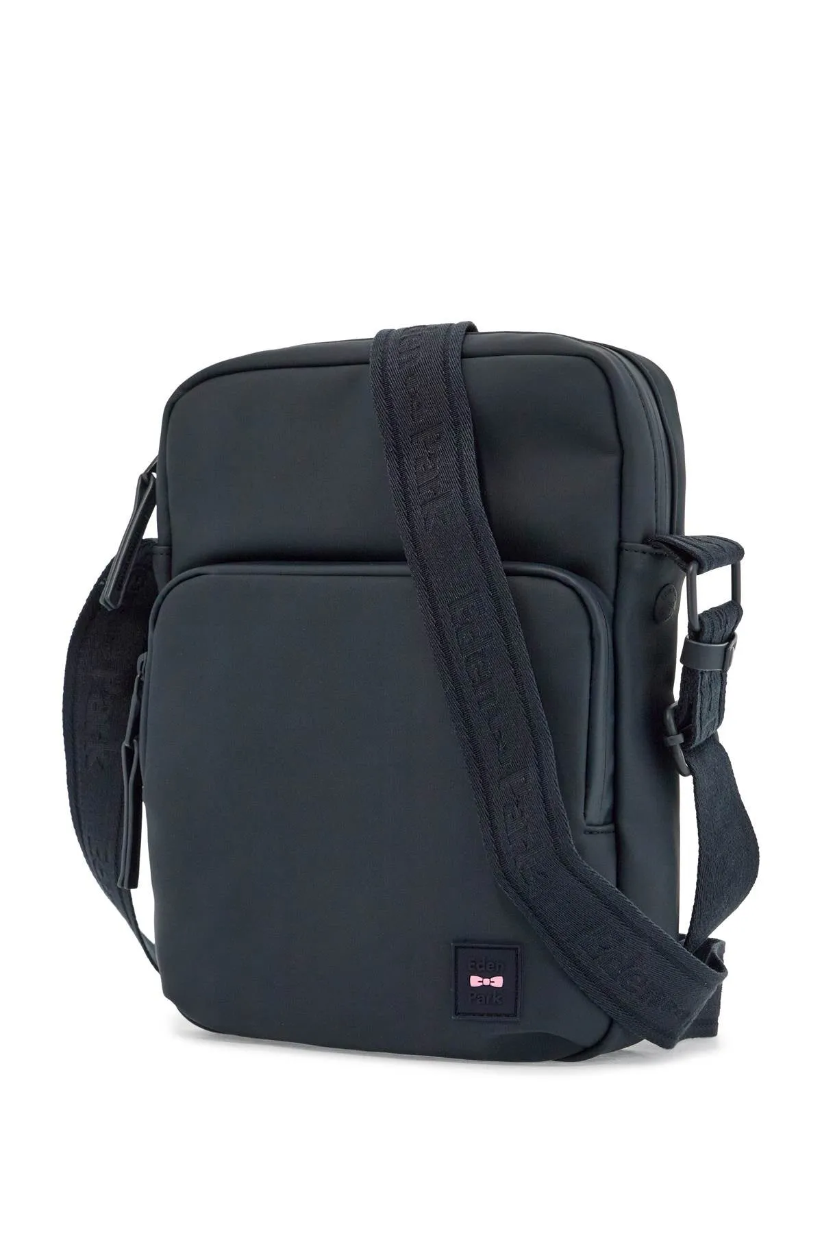 EDEN PARK Elegant Blue Faux Leather Crossbody Bag for Men