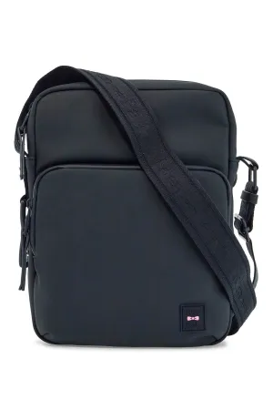EDEN PARK Elegant Blue Faux Leather Crossbody Bag for Men