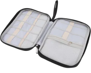 Electronics Organizer Bag Compact Cable Storage for Travel Zipper Closure for Quick Access for Home Office and Travel Use Lightweight and Portable Design