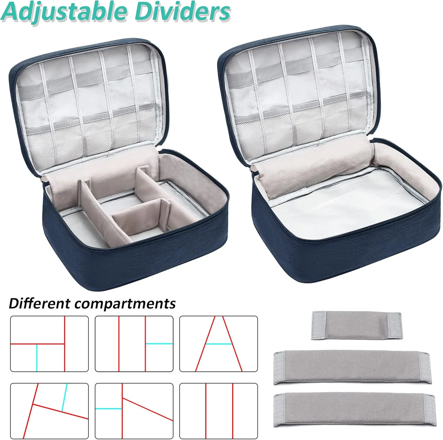 Electronics Organizer Travel Cable Organizer Bag Waterproof Portable Digital Storage Bag Electronic Accessories Case Cable Charger Organizer Case