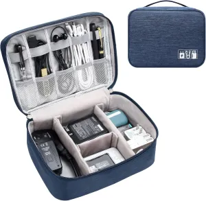Electronics Organizer Travel Cable Organizer Bag Waterproof Portable Digital Storage Bag Electronic Accessories Case Cable Charger Organizer Case