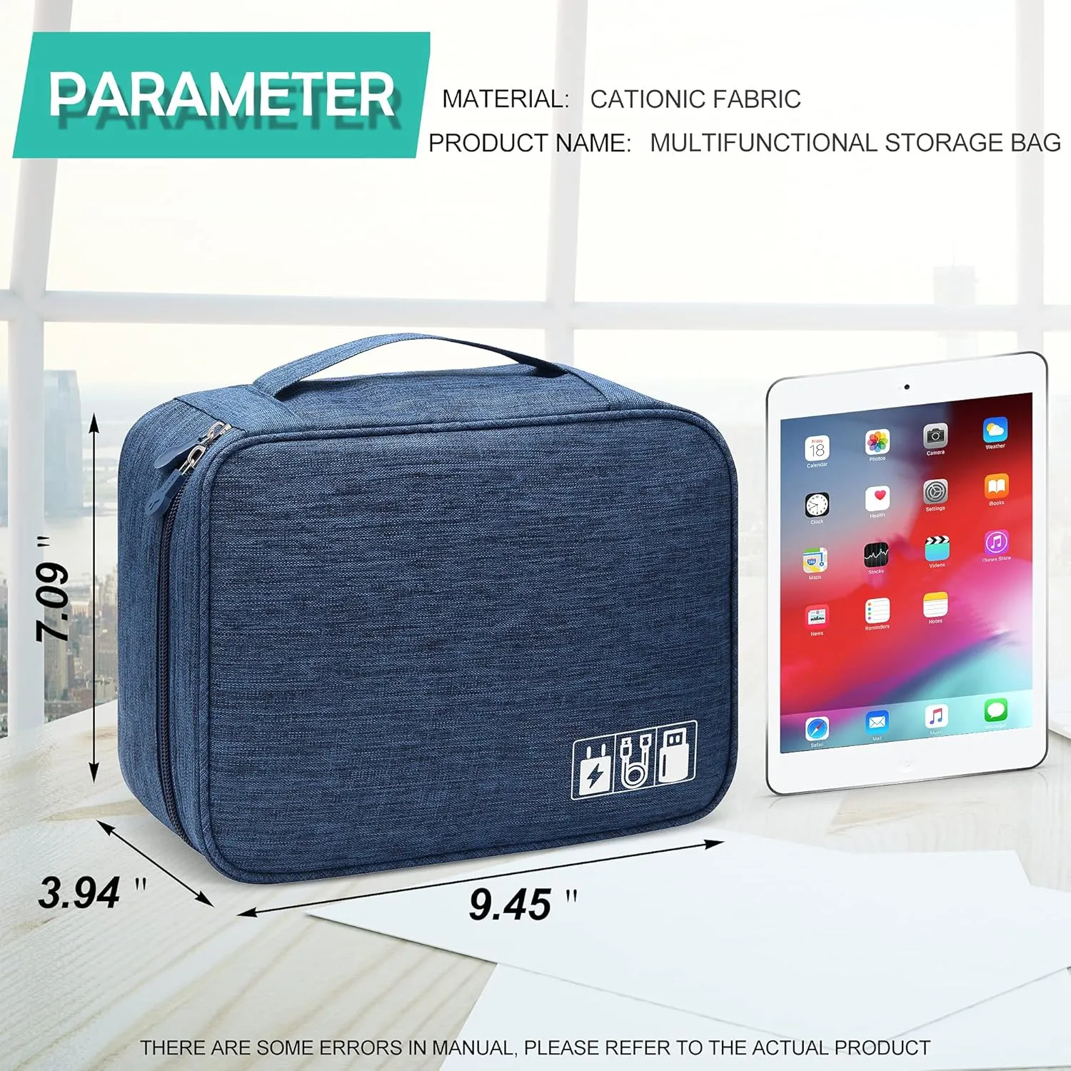 Electronics Organizer Travel Cable Organizer Bag Waterproof Portable Digital Storage Bag Electronic Accessories Case Cable Charger Organizer Case