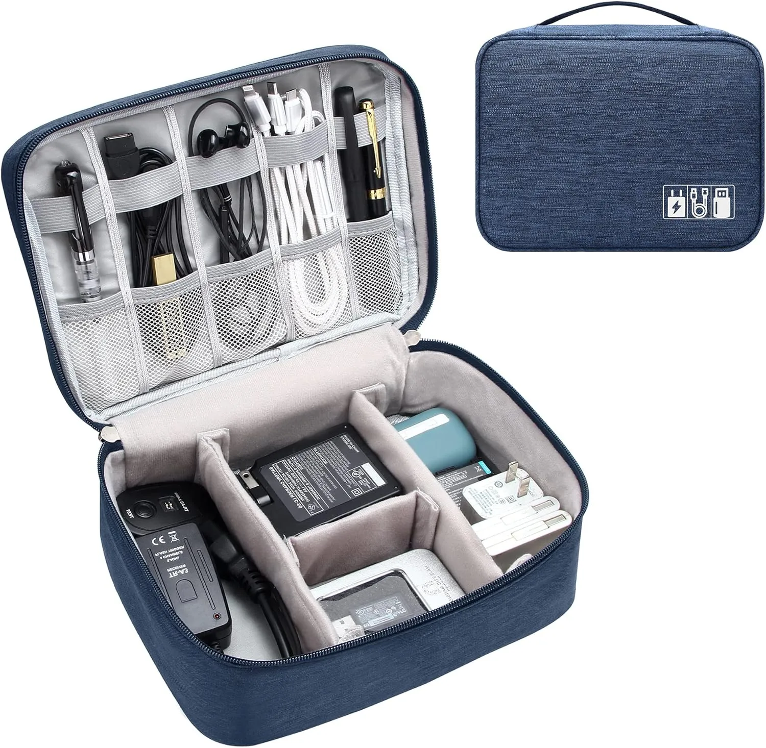 Electronics Organizer Travel Cable Organizer Bag Waterproof Portable Digital Storage Bag Electronic Accessories Case Cable Charger Organizer Case