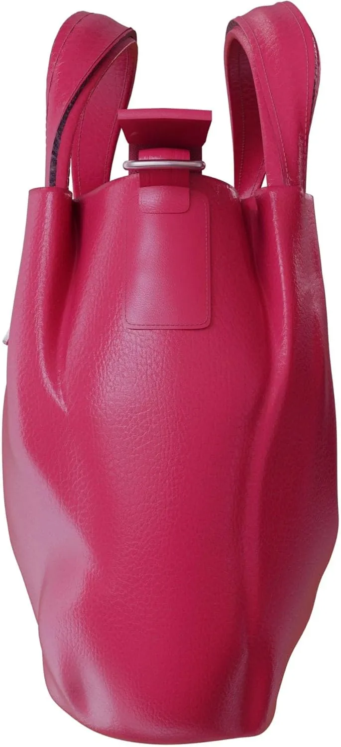 Elegant vegan women's handbag made of faux leather with shoulder function 30610