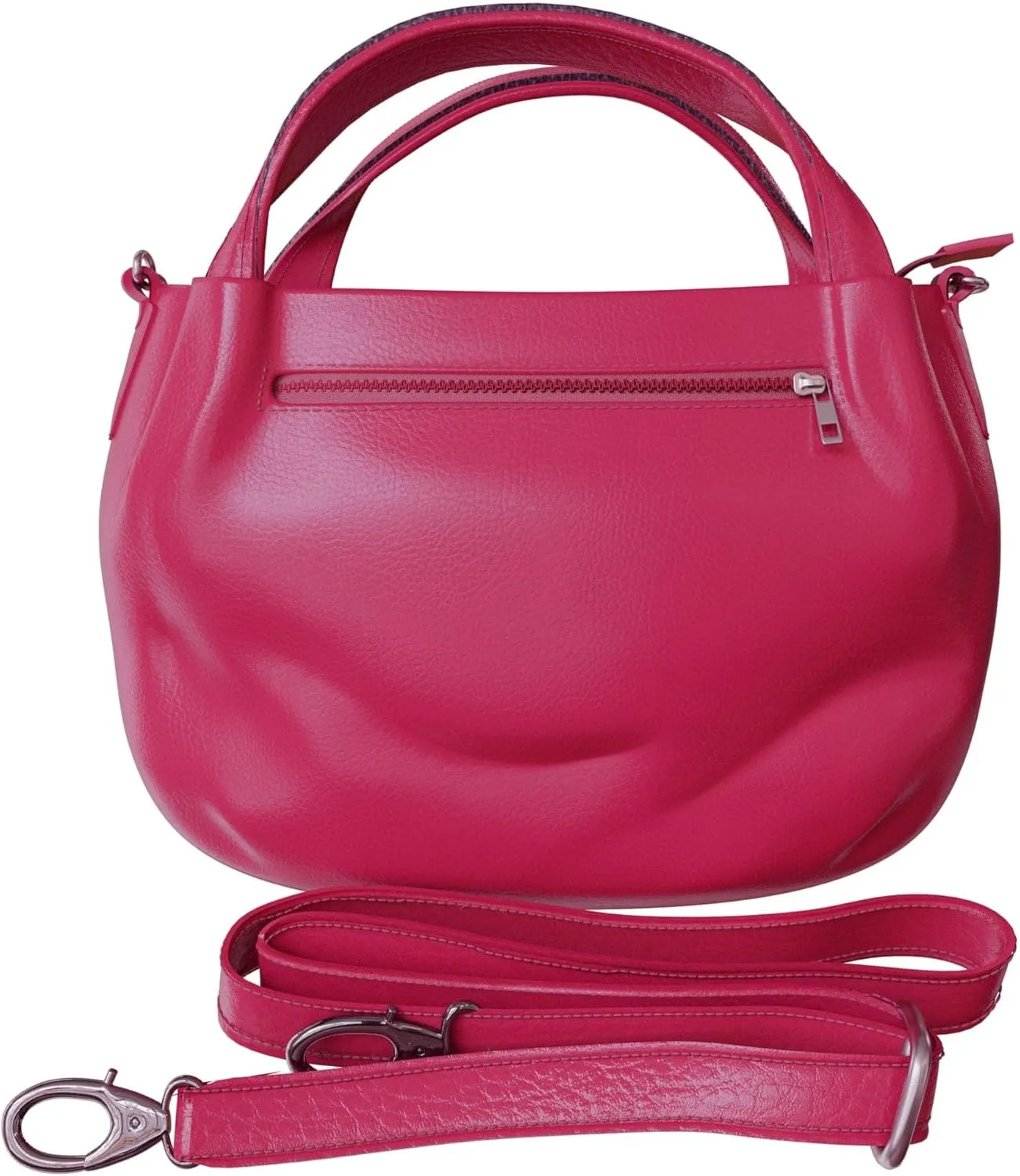 Elegant vegan women's handbag made of faux leather with shoulder function 30610